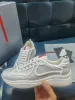 2024 neue Männer Luxus Casual Schuhe Low Tops Americas Cup Gummi Gummi Gummi-Mesh Sneaker Schwarz Schnüre-up Sportläufer Gummi Sole schöne Sneakers Größe 38-46 mit Box