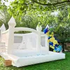 15 x13 FT White Inflatable Bounce House with Blower Slide Ball Pit Pool Large Jumper Bouncy Castle for Birthday Party Wedding Event Kindergarten