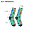 Chaussettes pour hommes dessin animé mignon drôle monstre adulte Compression unisexe bande Harajuku sans couture imprimé nouveauté équipage chaussette