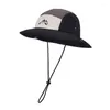 Berets Adolescentes Lazer Bucket Chapéu Masculino Umidade Wicking Pescador para Viagens Acampamento Gota