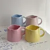 Tasses Kawaii Ins tasse en céramique lait mignon rose tasse à café mode tasses simples chanceux trèfle à quatre feuilles thé cadeau d'anniversaire