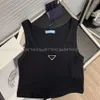 Mode Tank Designer Gilet Chemise Femmes Coton Slim Fit Sexy Blanc Top Triangle Court Sports Ouvert Nombril Gilets Tees Femmes Camis