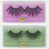 Wimpern Wimpern Nerz 25 mm Großhandel 25 mm unordentliche 3D-Nerzwimpern Packung Make-up Falsche Wimpern Fluffly wispy Dramatische Fake Wimpern Bulk