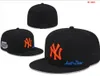 2024 Men baseball Yankees monterade hattar klassiska World Series Hip Hop Sport Sox Full Closed La NY Caps Chapeau 1995 Stitch Heart "-serien" "Love Hustle Flowers A7