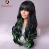 Synthetic Wigs Cosplay Wigs Black wig with bangs Natural medium length straight wig for women heat resistant fiber synthetic wig for daily Cosplay 240328 240327