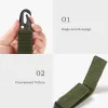 Werkzeuge Multifunktionale taktische Hänge von Nylon -Gurtgürtel Dreieck Outdoor Klettercamping Tool AccessoireCarabiner Keychain