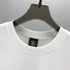 2024SS Designer Tide T Shirts Chest Letter Laminerad tryck Kort ärm High Street Löst överdimensionerad Casual T-shirt 100% Pure Cotton Tops för män och kvinnor M-3XL A7