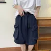Erkek Şort Kargo Çoklu Cepleri Moda Yaz Günlük Kısa Pantolon Marka Giyim Konforlu Öğrenciler Trend Port Rüzgar A44