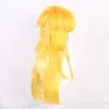 Synthetische Perücken Halloween Damen Prinzessin Peach Cosplay Perücke im Stil von Peach Girl Goldhaar Kostüme 240328 240327