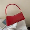 Totes ETAILL Einfache Top-Griff Eine Schultertasche Damen Vintage Party PU-Leder Umhängetasche