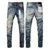 jeans morados jeans de diseñador jeans para hombre Pantalones de mezclilla jeans para hombre Diseñador Jean Hombres Pantalones negros Diseño recto streetwear casual marca púrpura pantalón morado