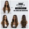 الباروكات الاصطناعية Cosplay شعر مستعار Easihair Long Brown Ombre الباروكات الاصطناعية للنساء الشعر الطبيعي المستعار المستعار الجزء الأوسط من الإناث Cosplay Cosplay مقاومة للحرارة 240329