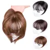 Syntetyczne peruki Bangs Black/Light Brown Syntetyczne grzywki dla kobiet BANG WYSOKIE WYSOKIEJ TEMPERATURA 240328 240327