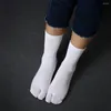 Chaussettes pour hommes Geta Split Sandal Flip Unisexe Kimono japonais à deux orteils