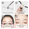 Règle de ligne Semi-permanente de positionnement des sourcils en métal, règle horizontale des sourcils, niveau de Microblading, règle d'arc de tatouage des sourcils