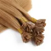 Extensions Remy Straight Flat Tip Echthaarverlängerungen 1030 Zoll Ombre Pre Bonded Keratin Nail Tip Fusion Virgin Haarverlängerungen für Frauen