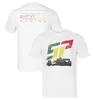 2024 F1 Team Racing Driver T-shirt Unisexe Formule 1 T-shirt de voiture de course Fans Vintage T-shirt surdimensionné Été Hommes Femmes Polos Tops