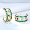 Dangle Oorbellen GODKI Trendy Kundan Engagement Earring Voor Vrouwen Bruiloft Afrikaanse Dubai Bruidssieraden Boucle D'oreille Femme