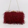 TOTEES TASSEL CLUTCHES LUXURY HANDBAGS小さなエレガントなブライダルクロスバッグウェディングスノーフレークPUフース