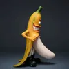 Manga Gele banaan parodie beeldjes Anime boze bananen Cartoon model garage sets PVC nieuw speelgoed voor kinderen bureau collectibles 240319