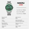 Wristwatches NIBOSI Watch Automatic Waterproof Mechanical Watch Men European American Business Watches Vintage Date Reloj Hombre 240319