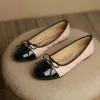 Bottes classiques rond Bowtie Flats femme Femme pliable chaussures de poche mots de poche serpentin / paillettes ballerinas dames robe mocasines