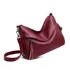 Totes Tassel Shoulder Crossbody Bag Luxury Handväskor Big Size äkta läderväskor för Women Messenger Lady