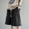 Erkek Şort Tasarım Kargo Moda 2024 Yaz Çizme Sıradan Fermuar Out Giyim Pantolon Öğrencileri Trend Port Rüzgar A16
