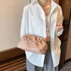 토트 특별 제공 숙녀 숙녀 만두 모양의 겨드랑이 클러치가 주름진 한국 버전의 진정한 첫 번째 층 Cowhide Shoulder Bags