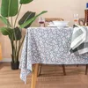 Nappe imperméable résistante à l'huile, nappe lavable et rectangulaire, tissu domestique