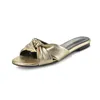 Slippers Holiday Leisure Comfortable Women's Shoes Flat Flip-flops Fashion Smooth Light Sandals Silk Slippers.