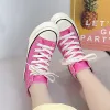 SCARPE 3540 Nuove Donne Canvas Scarpe High Top Lace Up Female Sneaker Top Top Girls Students Candy Colors Summer Spring Autumn