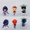 Anime manga genshin påverkar xiao figururka yae miko beelzebul klee mini modell gry figurki anime gk pvc zabawki dla dzieci prezent dekoracja samochodu 240319