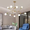 Lustres Créatif nordique arbre forme plafond lustre lumières E27 lampes suspendues pour salon salle à manger chambre cuisine décor à la maison luminaire