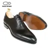 Boots Oncle Saviano Oxford Brogue Man Chaussures de commerce Solide 3 couleurs Office Designer Best Man Shoe Fabriqué à la main