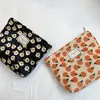 Sacos cosméticos Retro Floral Makeup Bag Armazenamento de grande capacidade para mulheres e meninas