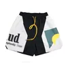 designer shorts summer fashion beach pants Men high quality street wear red blue black purple pants rhude shorts mens short size S-XL