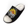 Slippers Literary Sunflower Sea Design Women's Casual Non-slip Bathroom Summer Slide Sandals Couple Soft Sole Flip Flops Man