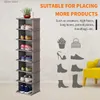 Storage Holders Racks Shoe rack 2-8 layers DIY narrow stackable free standing shoe storage high organizer vertical small entrance hall shelves Y240319