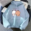 Felpe con cappuccio da donna Felpe Panda Bear Bubu Dudu Love Heart Felpe da donna/uomo Abbigliamento Casual Manica lunga Stampa Kawaii Pullover per pile invernaleL2403