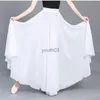 Jupes Skorts blanc mousseline taille haute Tulle jupes femmes longue élégante grande taille solide danse maille jupes plissées C450 240319