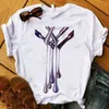 T-shirt pour femmes T-shirt plus taille S-3xl Designer Fashion White lettre imprimée haut à manches