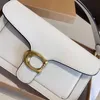 sacs de fête sac à bandoulière design pour femmes sacs à main à bandoulière pour femmes tabby pour 2024 cuir véritable 100% haute qualité mode blanc sac cadeau joyeux anniversaire