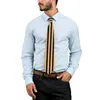 Papillon Cravatta da uomo Linea arancione e nera Strisce Collo Simpatico colletto divertente Modello Cosplay Accessori per cravatte di qualità per feste