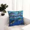 Kudde Yellowfin Run Throw Christmas Pillow Case Dekorativa S för lyx soffa barn