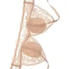 Reggiseni estivi sottili da donna con coppa a triangolo francese senza anello in acciaio, puro desiderio, piccolo petto in pizzo, grande set di reggiseni