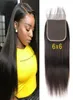 6x6 Transparent Lace Closure Brazilian Straight Human Hair Pre Plucked With Baby Hair9215954