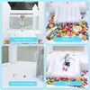 15 x13 FT White Inflatable Bounce House with Blower Slide Ball Pit Pool Large Jumper Bouncy Castle for Birthday Party Wedding Event Kindergarten