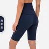 2024Aloyoga Dames Zomer Nieuwe Shorts Naakt 5/4 Broek Dames Zomer Geen T Strakke Jurk Hoge Taille Heup Hip Fitness Yoga Shorts Groothandelsprijs Merk Bewegingsshorts