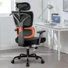 Winrise Ergonomic High Back Gaming Chair, Big and Tall Reclining Chair Comfy Home Office Desk Lumbar Support Breathable Mesh Computer Chair Adjustable